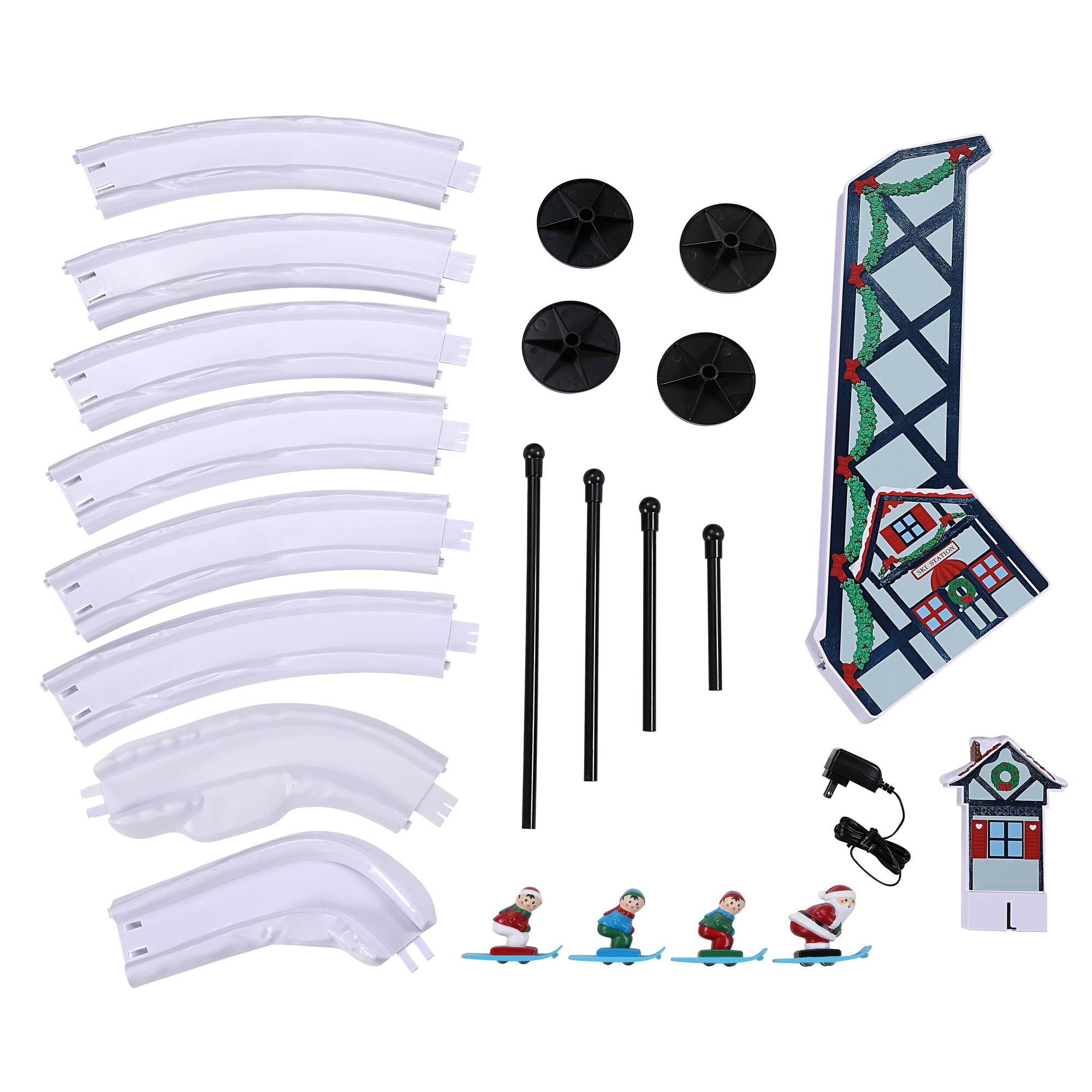 Mr. Christmas 47" Animated & Musical Santa's Ski Slope